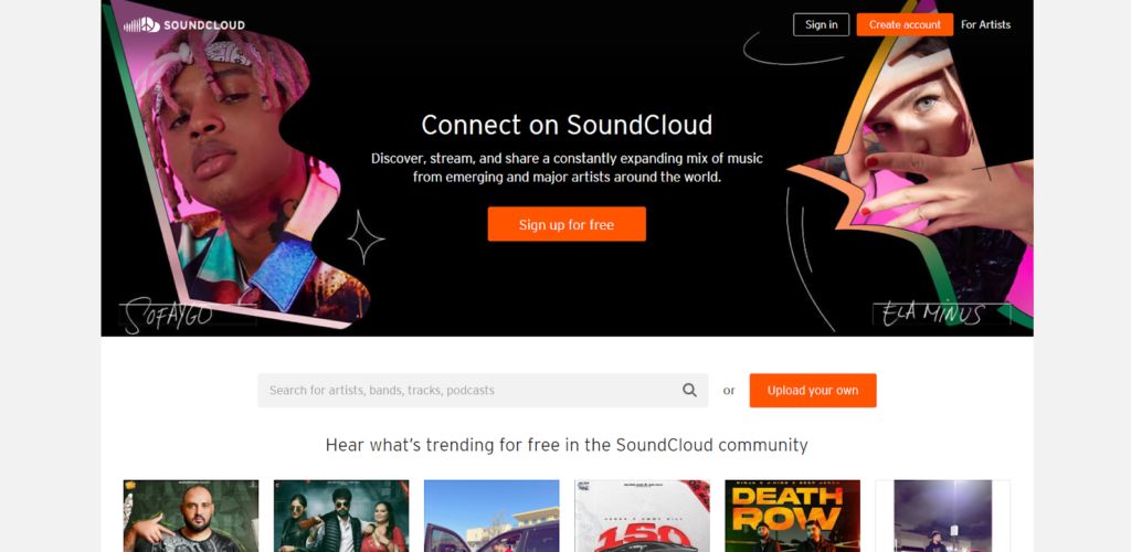 soundcloud-best free podcast hosting site